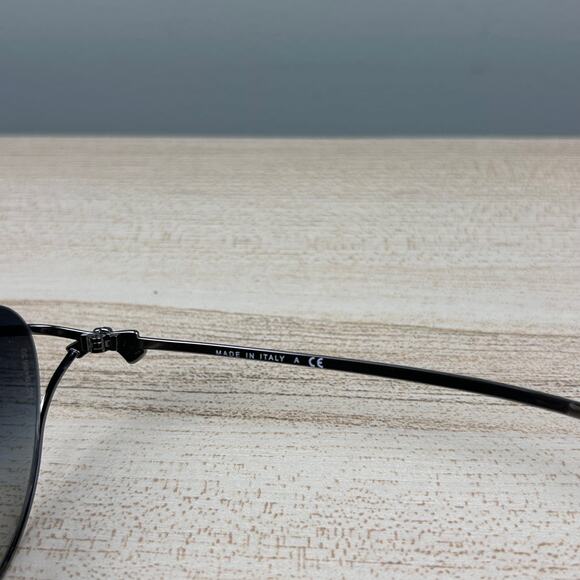 Chanel 4181 Cat Eye Sunglasses Silver Tone Wire Black Aviators Luxury Designer - Picture 13 of 16